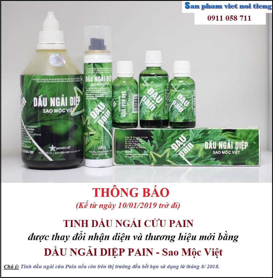 Dầu ngải diệp - Sao Mộc Việt